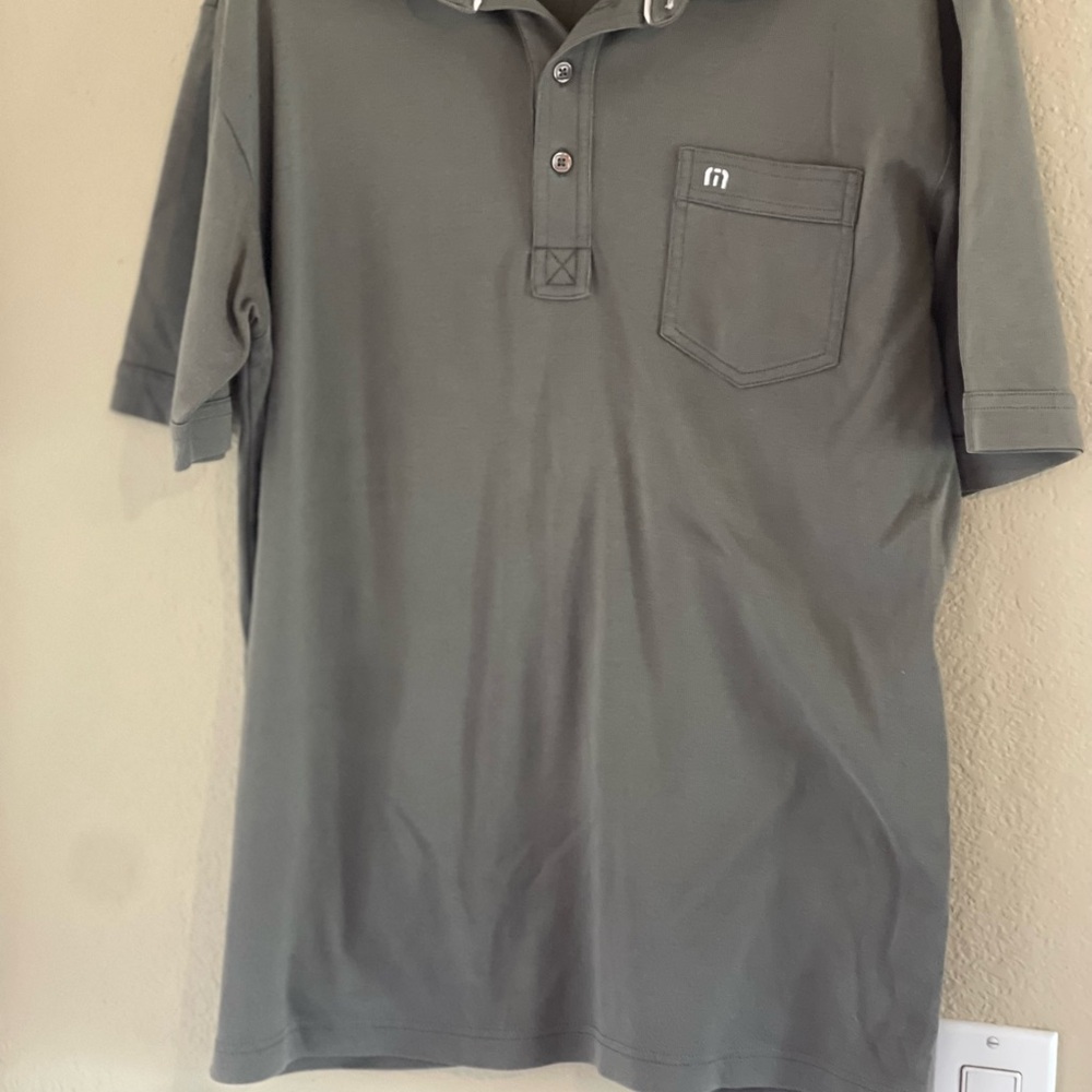TravisMathew Gray Polo Shirt